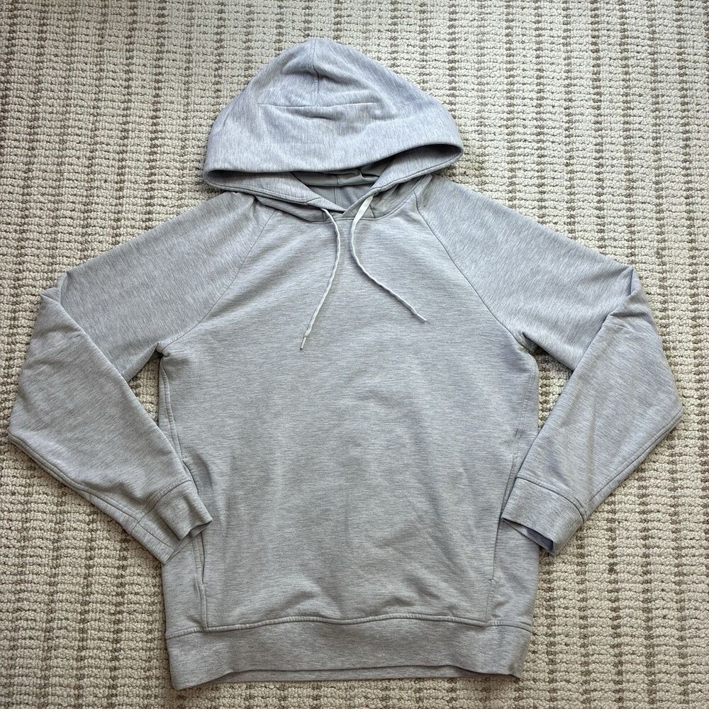 Lululemon City Sweat Pullover Hoodie Men's XS Grey Heather Stretch Sweatshirt